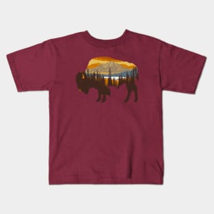 American bison Kids T-Shirt